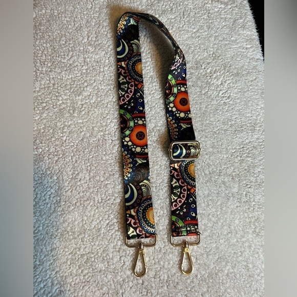 Handbags - Crossbody Strap Accessory Multicolored Teal Blue Peach White Burgundy NEW